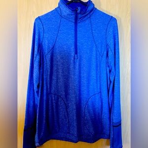 Blue Lululemon 1/4 zip sweatshirt
